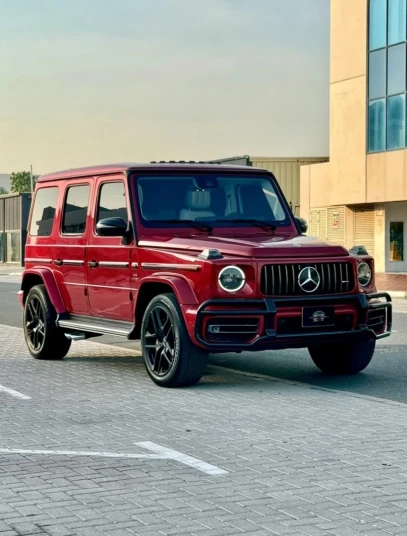 Mercedes Benz AMG G63 2022 RED RENTAL IN DUBAI - undefined
